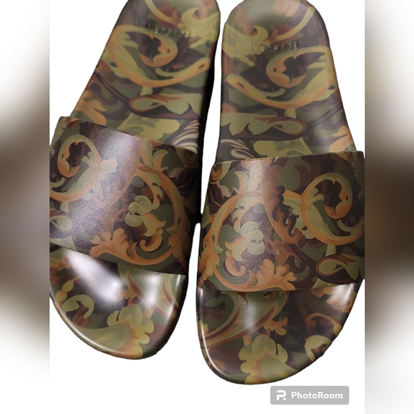 Flash Sale⚡️Versace Baroccoflage Slides Sandals Khaki 8 US (41 Euro) - Picture 2 of 7